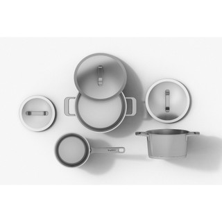 [TRẢ GÓP 0%] Bộ nồi Berghoff Meta 5 món có quánh và chảo 24 cm, Hàng chính hãng, Bảo hành 24 tháng.