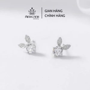 Bông Tai Thỏ Đính Đá Bạc Ta - Minh Canh Jewelry