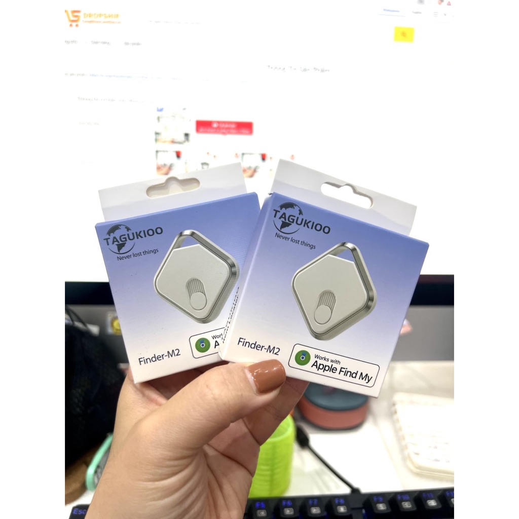Thiết bị định vị GPS TAGUKIOO hoạt động với Áp Pồ Find My