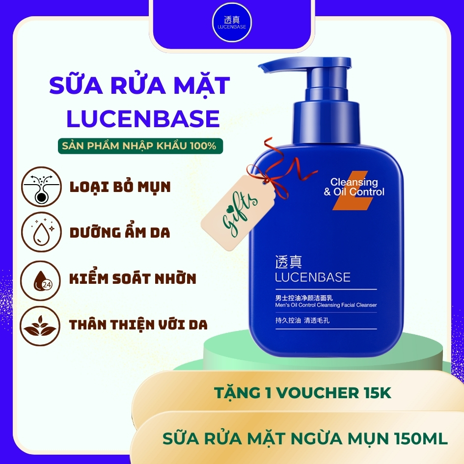 TRI ÂN (date2027)- Sữa Rửa Mặt LUCENBASE -Kiềm Dầu Làm Sáng Da 150ml ...