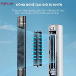 Quạt tháp hơi nước điều hoà không khí Fujihome nhập khẩu, quạt làm mát đối lưu lọc ionizer điều khiển từ xa 3 chế độ gió — ảnh 6