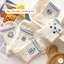 Tất Cổ Cao Nữ Vải Cotton Thoáng Khí Viền Xanh Nhiều Hoạ Tiết V10