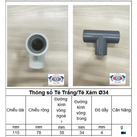 Tê uPVC 34 (1Cái) | Shopee Việt Nam
