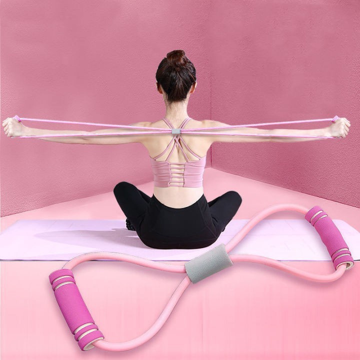 Dây Kéo tập Yoga-Gym, tập tay đàn hồi hình số 8 đa năng