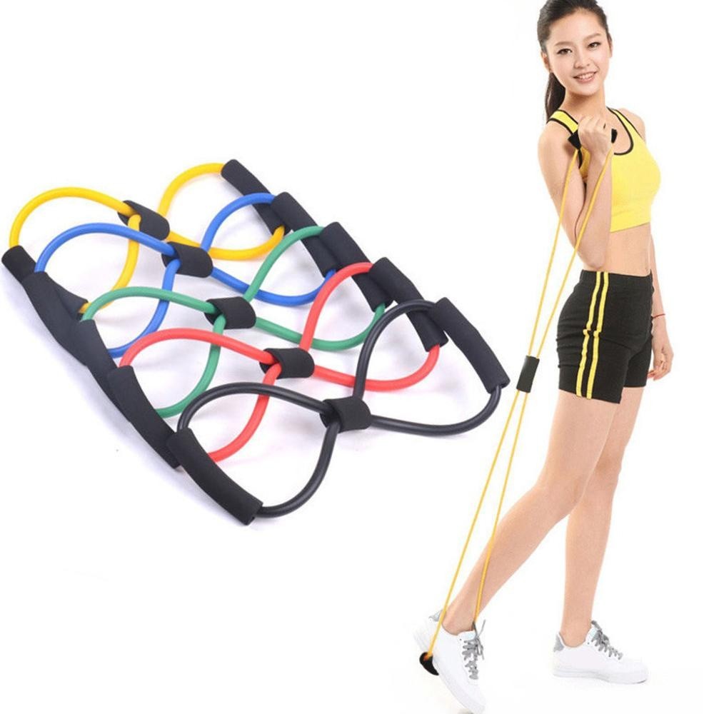Dây Kéo tập Yoga-Gym, tập tay đàn hồi hình số 8 đa năng