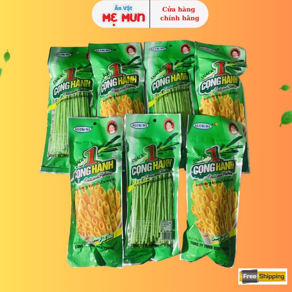 Snack Tăm Cay 1 Cọng Hành Hãng Alouwa - Đồ Ăn Vặt Cổng Trường Hot
