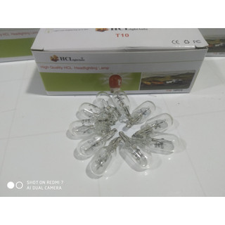 Combo 40 Bóng đèn Halogen T10, bóng đèn sợi đốt T10 màu trắng điện 12v 24v.