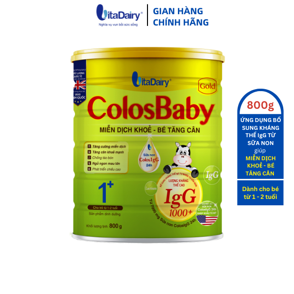Ảnh Sữa non COLOSBABY GOLD 1+ 800g, sữa bột giúp bé tăng cân - VitaDairy 4