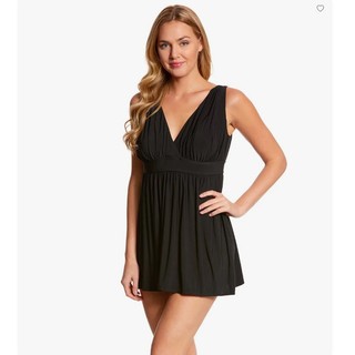 Size 12 (65-70kg) Váy bơi liền quần, bikini kín đáo dấu bụng có bikini bigsize hàng VNXK  longitude