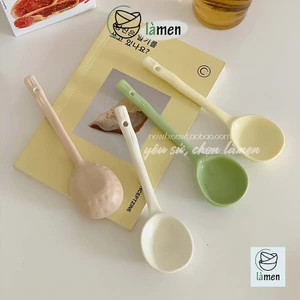 Thìa Sứ Cao Cấp, Muỗng sứ Ăn Cơm Màu Sắc Trang Nhã Phong Cách Hàn Quốc THIA001