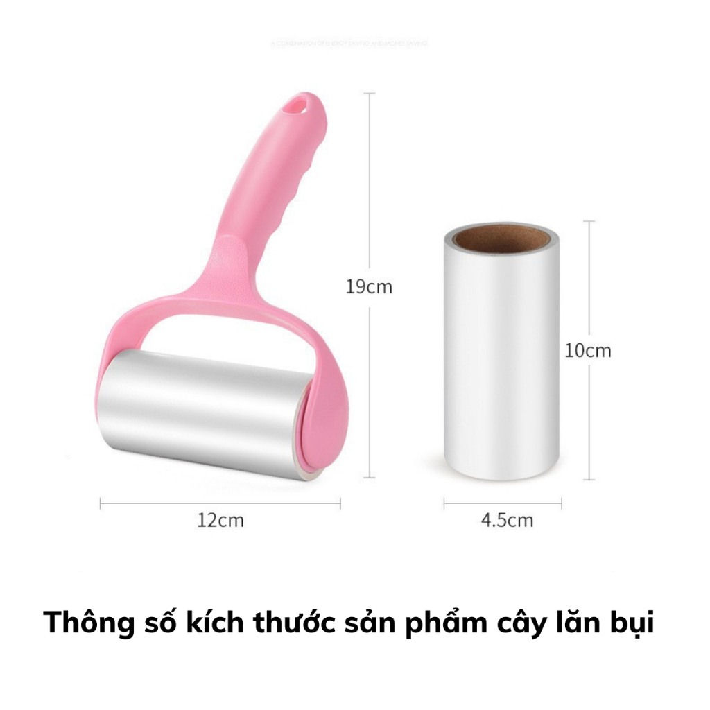 Cây Lăn Bụi Làm Sạch Quần Áo, Chăn Ga, Đệm Sofa, Thanh Lăn Lông Chó Mèo Có Lõi Thay Thế Tiện Lợi