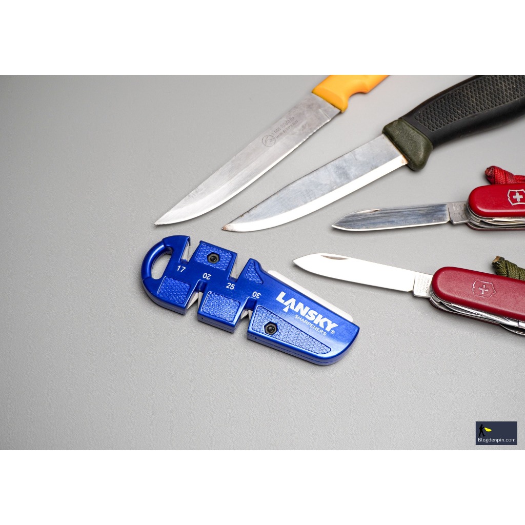 Bộ mài dao bỏ túi Lansky QuadSharp (màu xanh)
