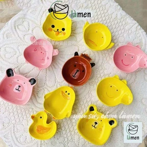 Bát Ăn Dặm, Combo Bát Sứ Cho Bé Hình Động Vật, Đa Dạng Màu Sắc Và Kích Thước BAT051