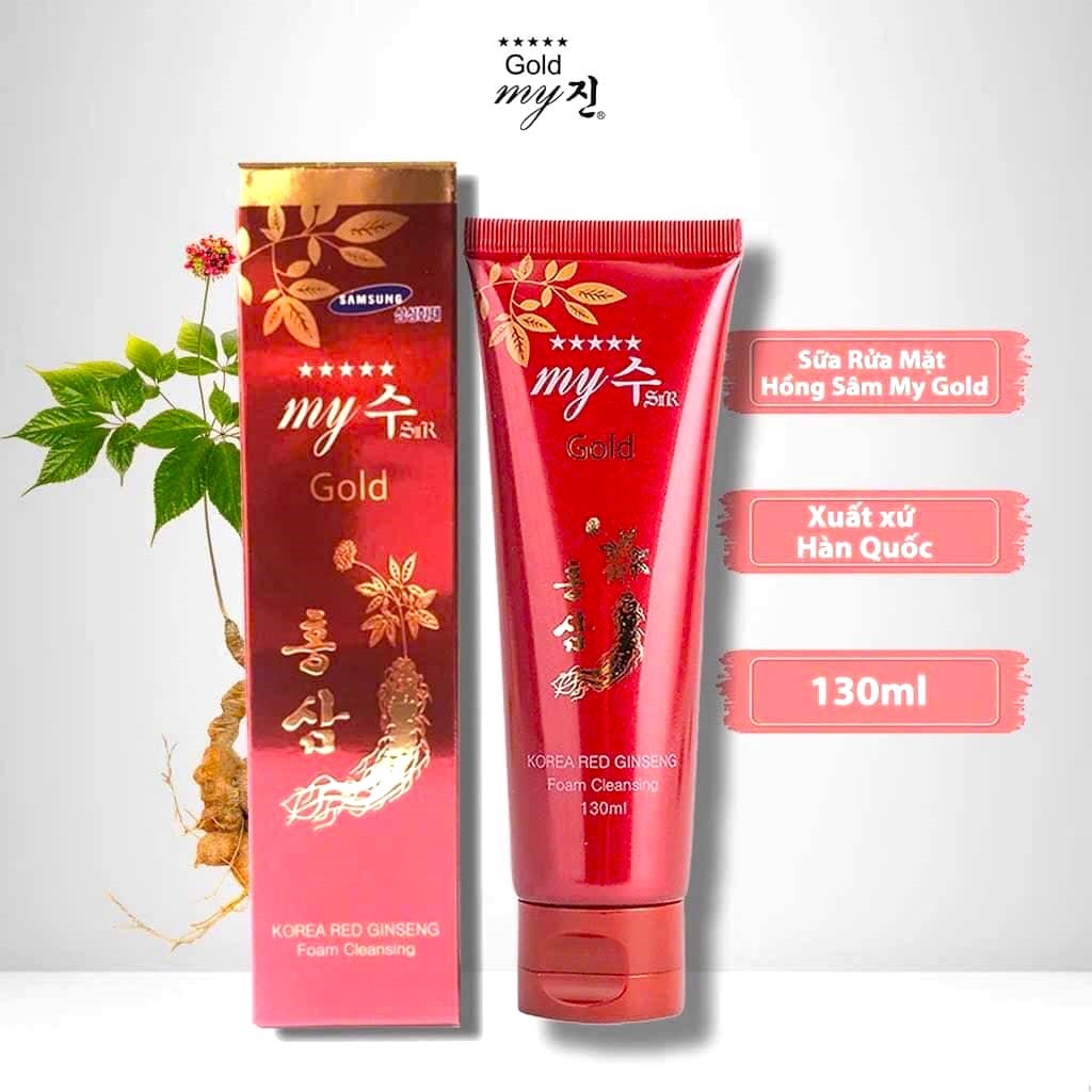 (Chính Hãng) Sữa Rửa Mặt Hồng Sâm Đỏ My Gold - 1 Tuýp