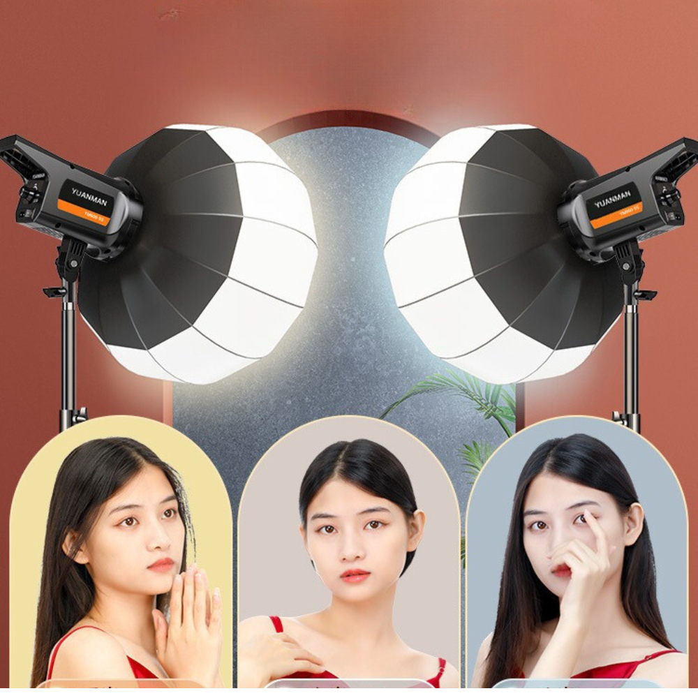 Combo đèn livestream chuyên nghiệp Đèn livestream rl45cm, đèn softbox vuông 50x70 chân linco ,đèn cầu bedio  2m8