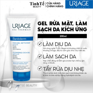 Gel rửa mặt làm sạch cho da kích ứng URIAGE BARIÉDERM CICA-GEL NETTOYANT 200ml