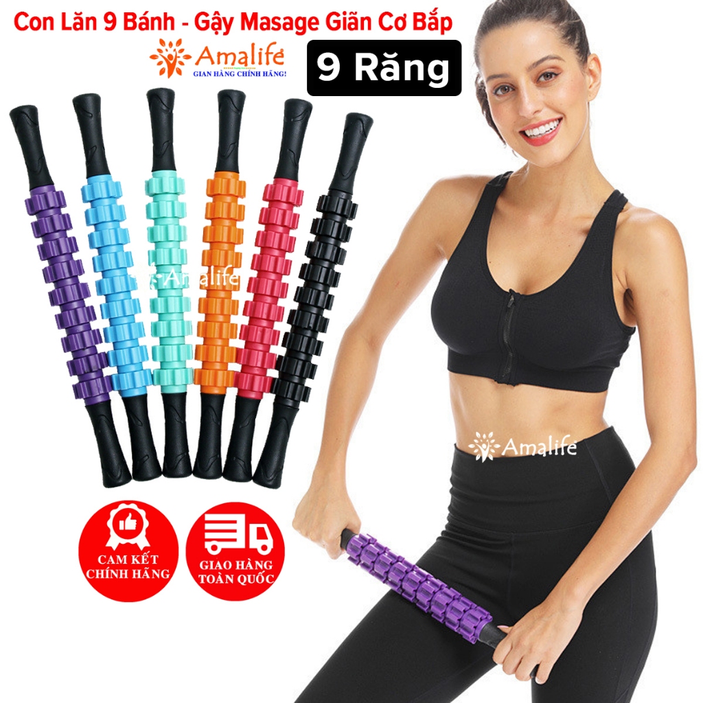 Con Lăn Massage 9 Răng Amalife Giãn Cơ Toàn Thân - Giảm Đau, Thư Giãn Hiệu Quả | 45K