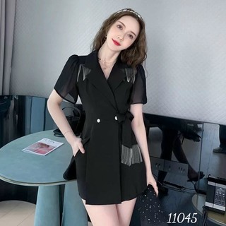 SET Bộ TUARUA Nữ Tính Đính Nút Eo Thắt Nơ Xinh Xắn Sang Trọng