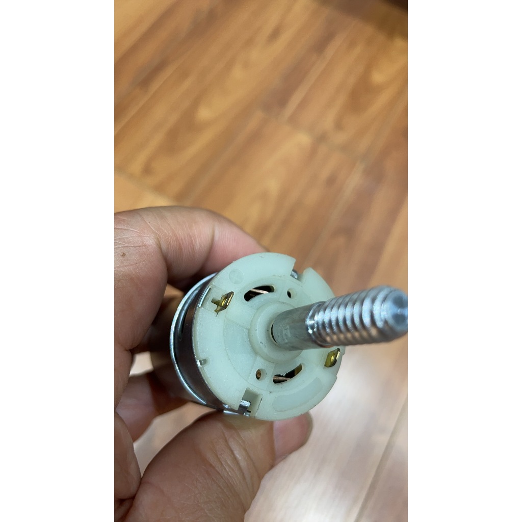 [Motor 12vDC 555TN Trục Ngắn] Đã Lắp Đầu Nối Chế Quạt Sạc Tích Điện, Quạt Kẹp Bình, NLMT Phù Hợp Với Quạt Cây, Quạt Bàn