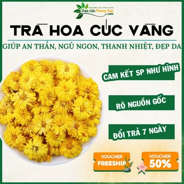 [500g] Trà Hoa Cúc khô - Trà hoa thảo mộc giúp tiêu đ.ộc, nhuận Gan- Trà sấy lạnh, thơm, sạch