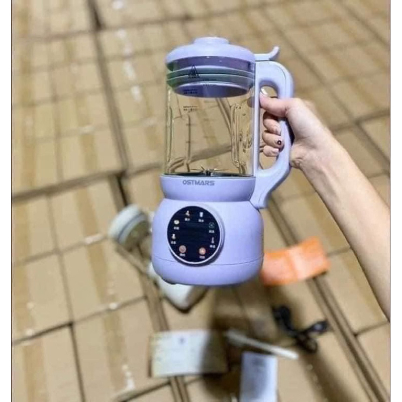 Máy Làm Sữa Hạt OSTMARS - Xay Sinh Tố Model PBJ-003 Cối Thuỷ Tinh Bản Tiếng Việt Dung Tích 1L