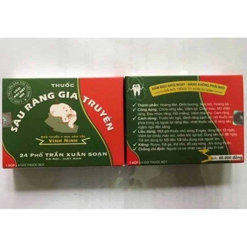 Sản phẩm thảo mộc sâu răng Trần Xuân Soạn