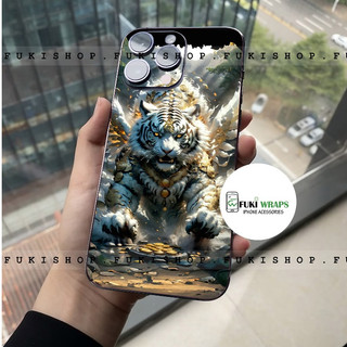 Tấm dán Skin Mặt Sau Mẫu Hổ MS04 FULL VIỀN 15promax , 14promax , 13promax , 12promax , 11promax  - FukiShop