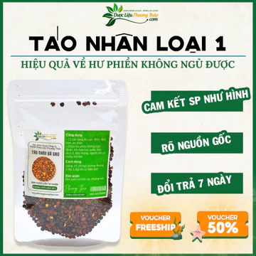 Túi 250g Táo Nhân (đã sao thơm) chuẩn chất lượng cho Phòng Khám Đông Y - Dược Liệu Phương Thảo