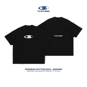 Áo thun Boxy TL - TL LOGO - MẪU 45 - 260GSM chất liệu 100% COTTON