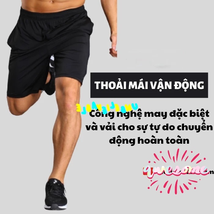 QUẦN ĐÙI NAM QUẦN SỌT THUN THỂ THAO  PHỐI 3 SỌC TINH TẾ MẶT NHÀ ĐI CHƠI , ĐI TẬP ĐỀU ĐẸP