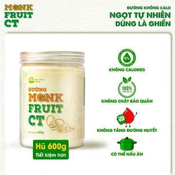 Đường ăn kiêng la hán quả monkfruit không calo cho người ăn kiêng, keto giảm cân, tiểu đường thai kỳ