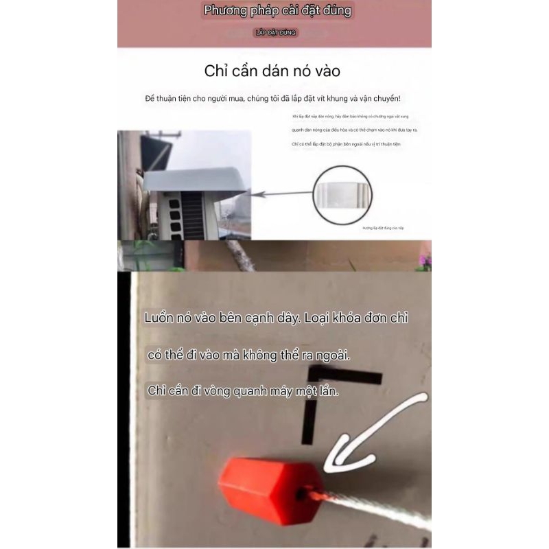 Bảo vệ che nắng mưa chống ồn dàn nóng máy điều hòa | BigBuy360 - bigbuy360.vn
