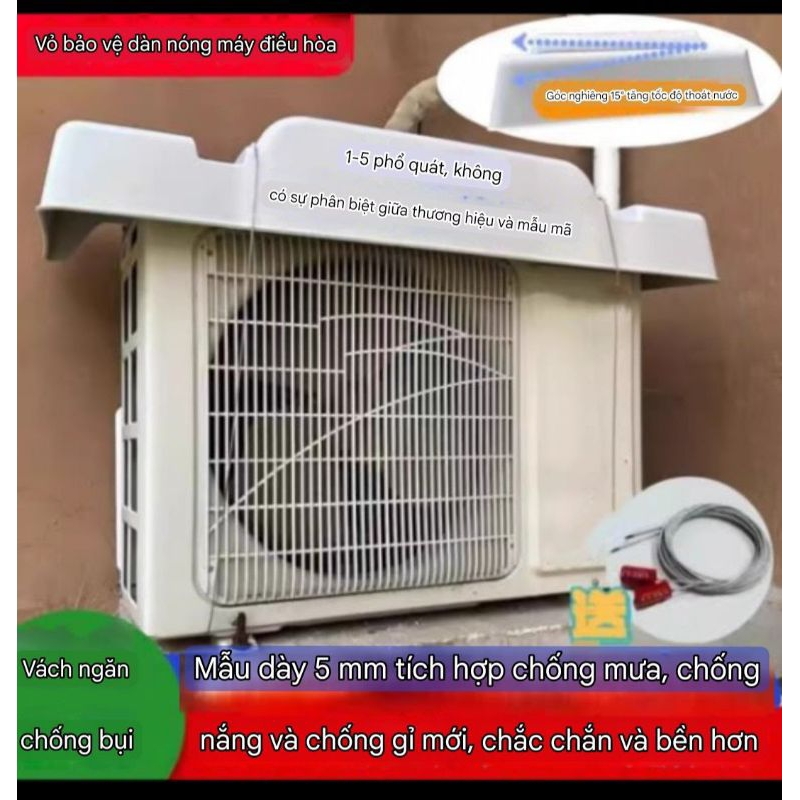 Bảo vệ che nắng mưa chống ồn dàn nóng máy điều hòa | BigBuy360 - bigbuy360.vn