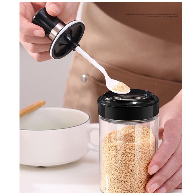 COMBO 5 Lọ Đựng Gia Vị có thìa tiện lợi