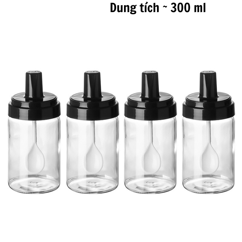 COMBO 5 Lọ Đựng Gia Vị có thìa tiện lợi