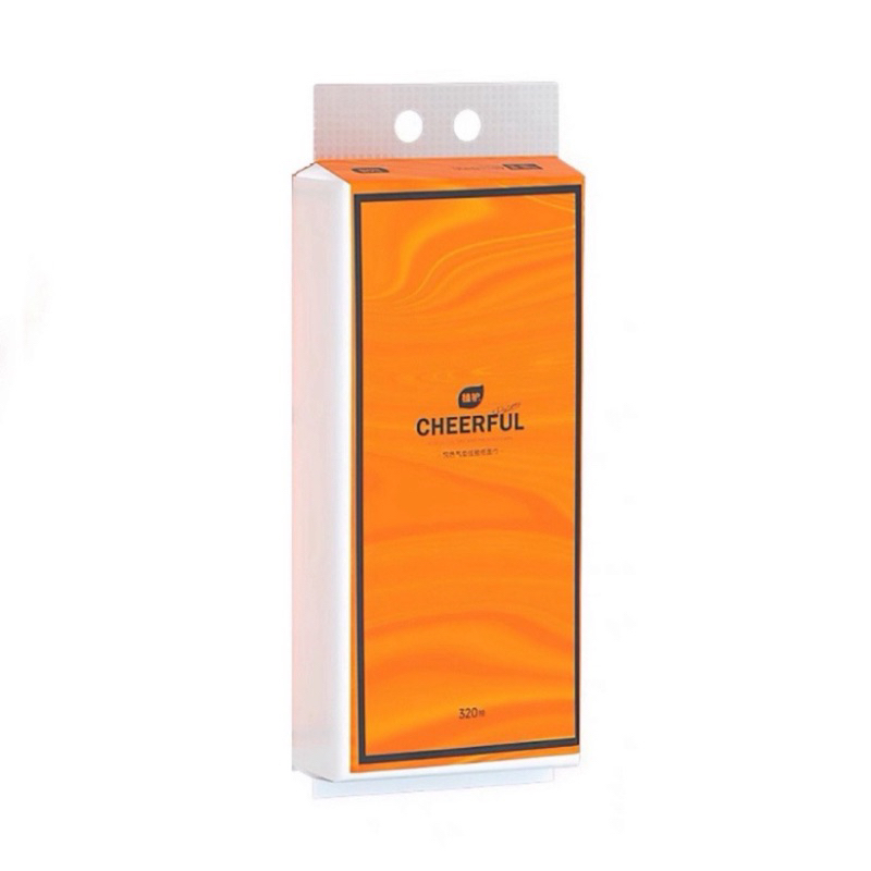 Giấy rút treo tường CHEERFUL 4 lớp 1 thùng 4 gói tặng kèm móc dán tường