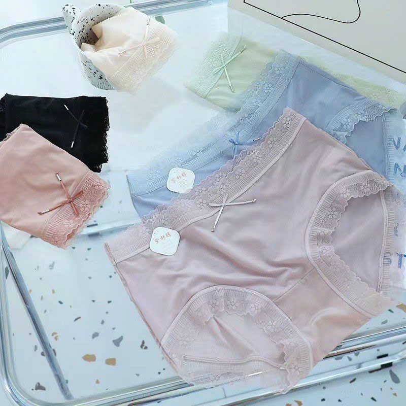 COMBO 5 QUẦN LÓT NỮ LỤA BĂNG THÁI CAO CẤP LƯNG CAO GIÚP CHỊ EM THON GỌN BỤNG DƯỚI