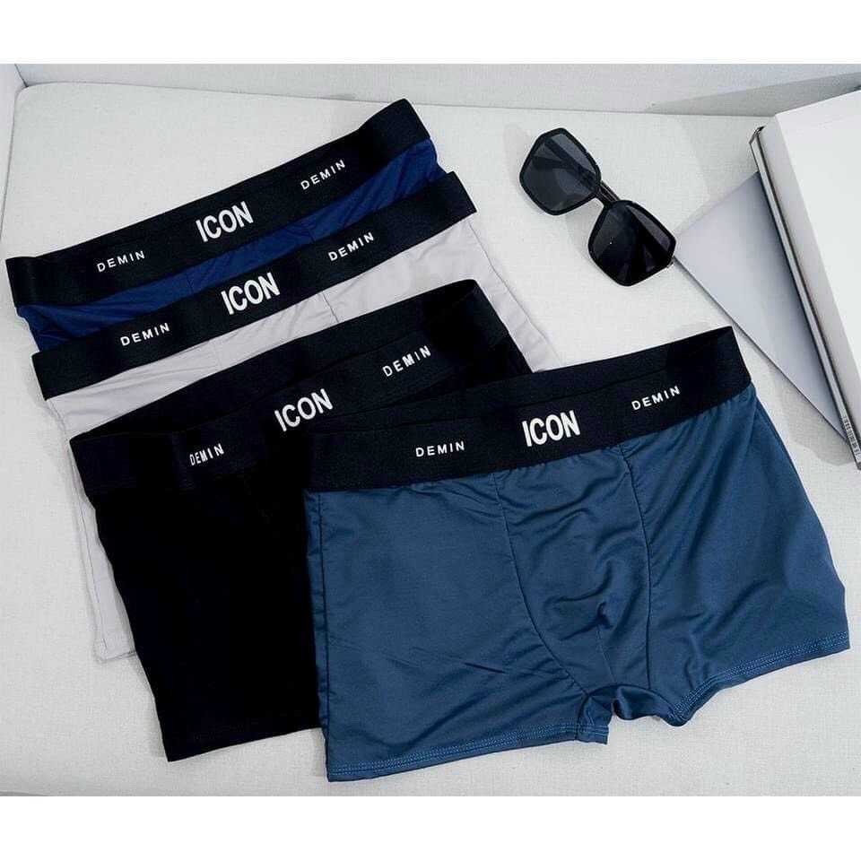 COMBO 5 QUẦN SỊP NAM  ICON BOXẺRCOTTON CO GIẢN 4 CHIỀU MỀM MỊN MẶT MÁT KIỂU MẪU THỜI TRANG CỰC KÌ NAM TINh