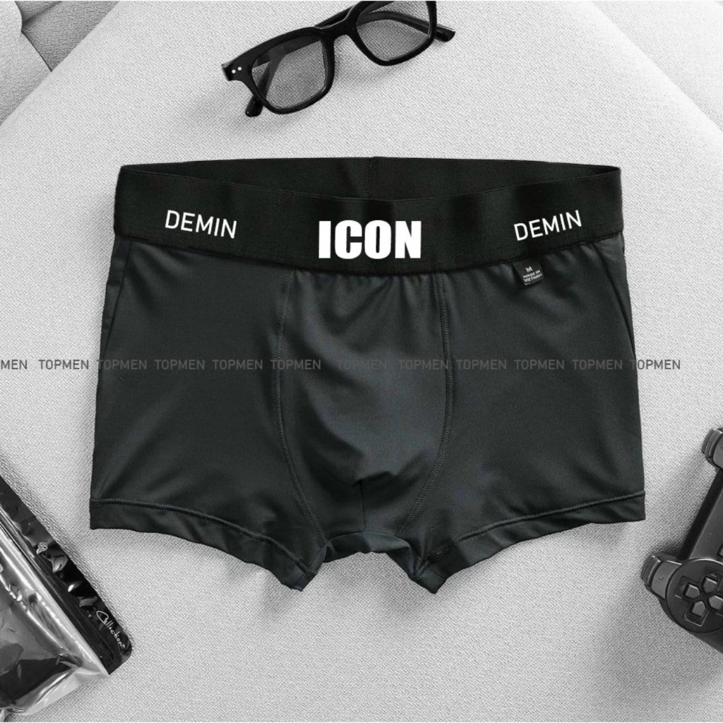 COMBO 5 QUẦN SỊP NAM  ICON BOXẺRCOTTON CO GIẢN 4 CHIỀU MỀM MỊN MẶT MÁT KIỂU MẪU THỜI TRANG CỰC KÌ NAM TINh