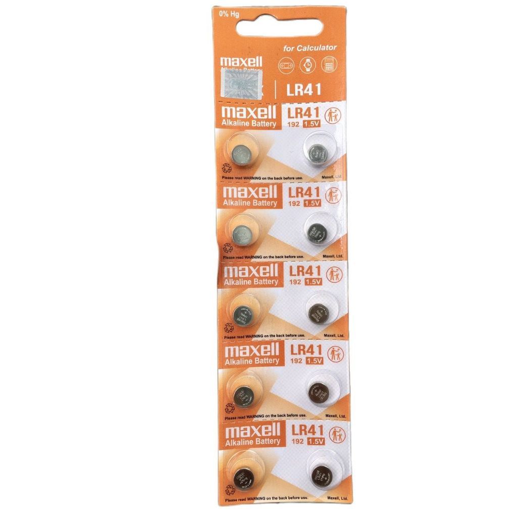 Pila De Reloj Maxell Lr41/ag3/192 Blister X10unidades | Cuotas Sin Inter&eacute;s