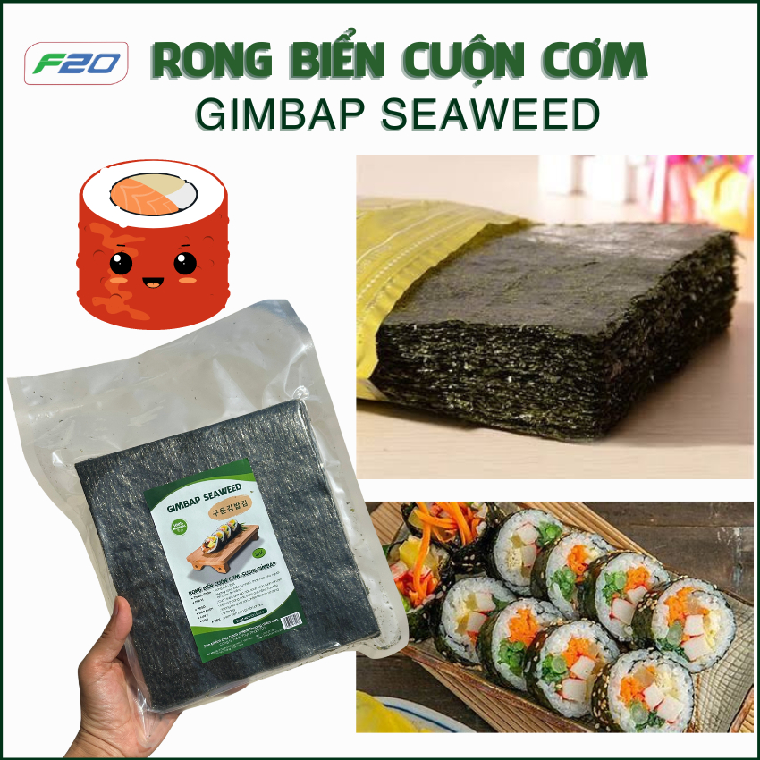 Lá kim cuốn cơm 100 lá - Rong biển cuộn cơm Kimbap 100 lá Hàn Quốc ...