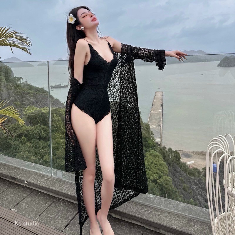 [ BKN 927 ] Bikini đồ bơi đi biển jum ren phối choàng hàng chuẩn ảnh sanh xịn mịn [ JUM REN ] HAN.T SHOP