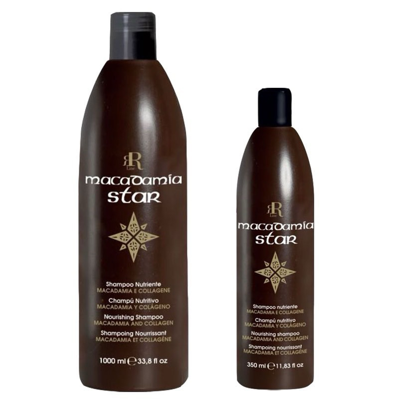 DẦU GỘI RR LINE MACADAMIA STAR PHỤC HỒI MỀM MƯỢT, TÁI TẠO TÓC ITALY (NÂU ĐEN)