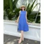Đầm maxi lụa tơ sát nách xuất Hàn - dư xịn (45-60 kg)