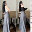Quần ống rộng, dài 102cm chất Gold nhật mềm mịn rũ quần