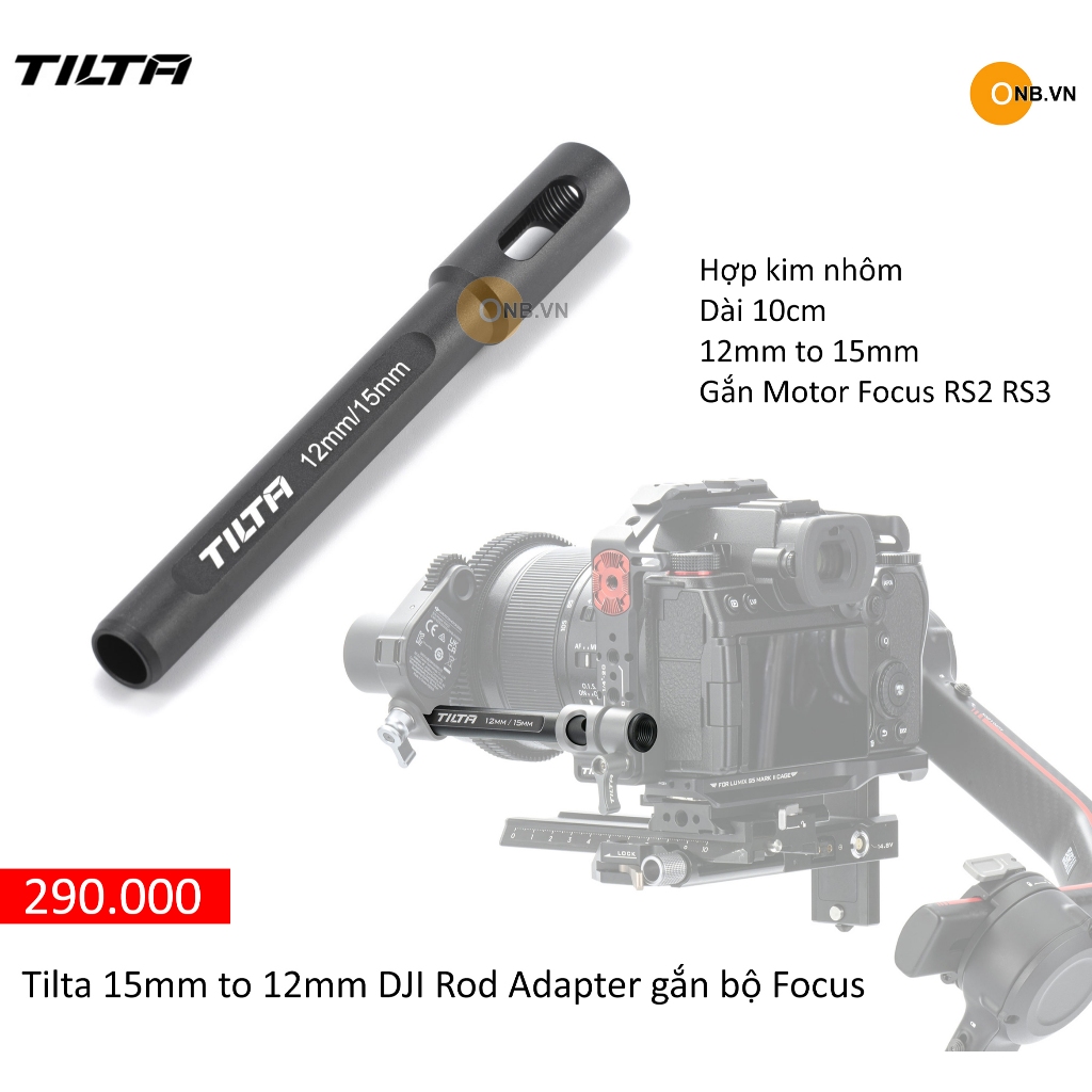 Tige De Maintien 12/15mm Tilta Compatible DJI RS 4 Et RS 4 Pro