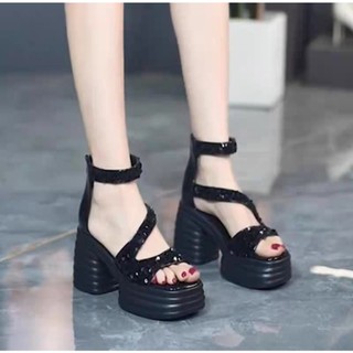 SANDAL CG QUAI ZIZ ZAC KIM SA 7CMM SIÊU ÊM SIÊU BỀN DÒNG HÀNG CAO CẤP nn1 N1N YUAA2