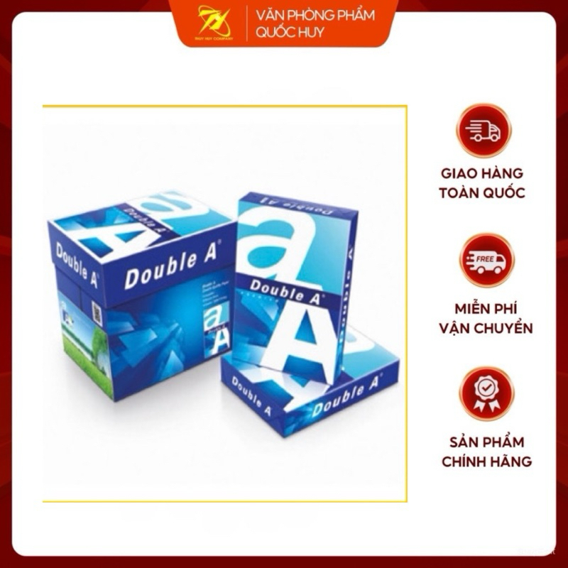 GIẤY IN A4 DOUBLE ĐL80, 1 GRAM 500 TỜ - VPP QUỐC HUY