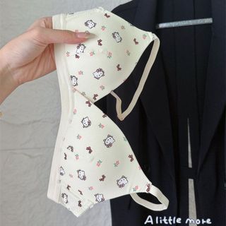 Áo ngực nữ không gọng đệm mút mỏng thoáng khí họa tiết hello kitty dễ thương xinh xắn DEVARI A224