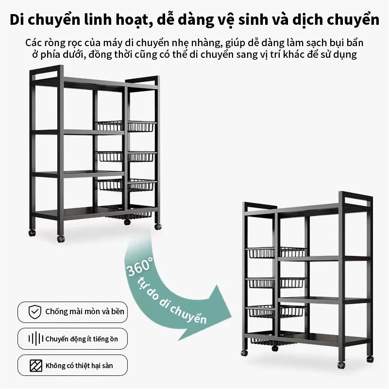 Kệ Để Đồ Kệ Nhà Bếp Đa Năng Kệ để rau củ lò vi sóng nhà bếp tiện lợi 3 4 5 tầng My Nhân